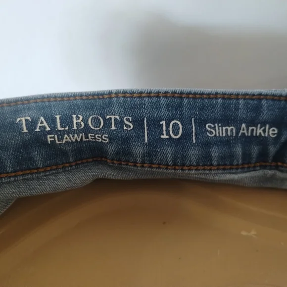 Talbots Flawless Slim Ankle Jeans Women’s Size 10 Blue Stretch Denim - Picture 3 of 7